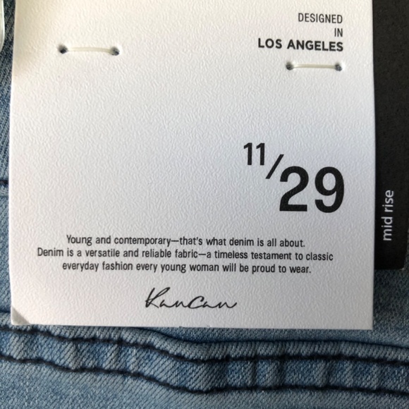 KANCAN WOMENS JEANS FLARE LEG SIZE 11 - Picture 4 of 5